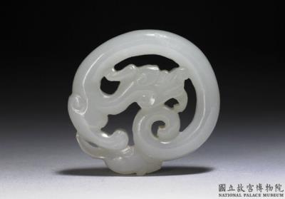 图片[3]-Jade pei pendant with dragon and mouse, Qing dynasty (1644-1911)-China Archive